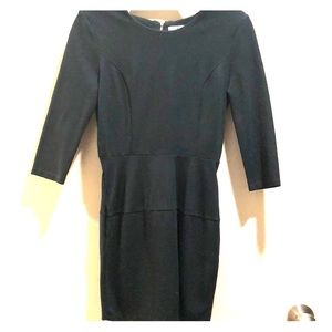 Hunter green body con dress